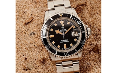 Tudor, Submariner, Réf 9411/0, n° 79xxxx, vers 1973 Une montre de plongée automatique en acier,...