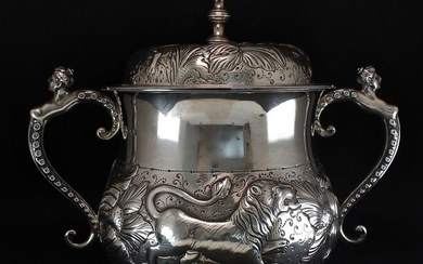 Tureen - .925 silver - Frazer & Haws, Londra - U.K. - Late 19th century