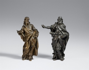 Two 17th century bronze figures of biblical c ..., Zwei biblische Figuren
