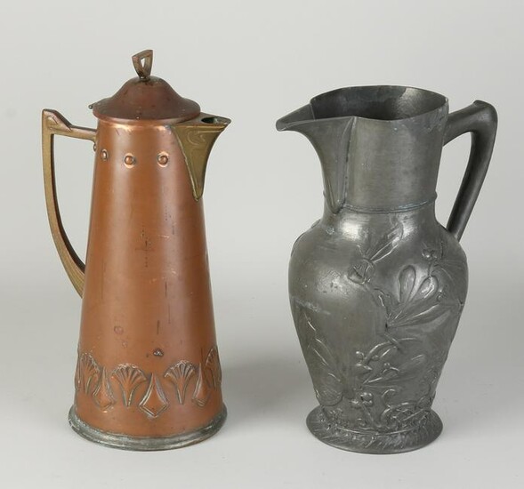 Two Jugendstil jugs