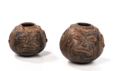 Two Pre-Columbian Pottery Wedding Cups