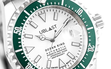Ublast - Ocean King - Sub 200 ATM - UBOK45200WH/GN - Men - New