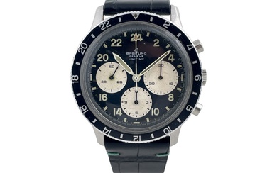 Unitime An aviator's attractive vintage wrist chronograph with 30 min. and...