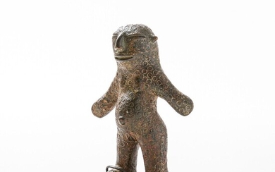 VERRE (Nigéria) Petite statuette en bronze... - Lot 55 - Art-Valorem