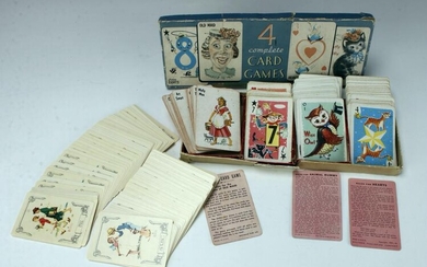 VINTAGE PLAYING CARDS CHILDRENS GAMES ROCKWELL