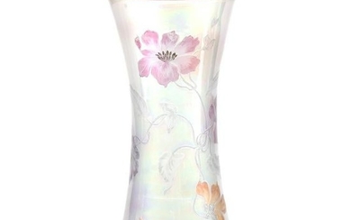 Vase, Clear Iridescent Art Glass