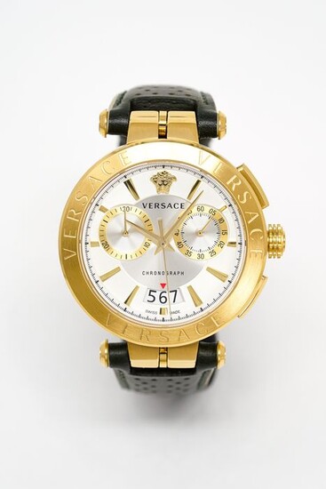 Versace - Aion Chronograph Green and Gold - VBR020017 "NO RESERVE PRICE" - Men - 2011-present