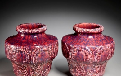Villeroy & Boch, pair Art Deco vases