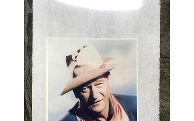 Vintage Colorized Photo of John Wayne, Western Movie