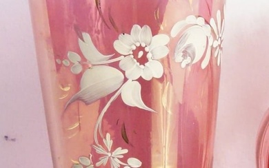Vintage Cranberry Glass Vases