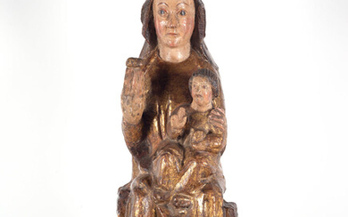 Virgin with child, 14th century Catalan Romanesque school