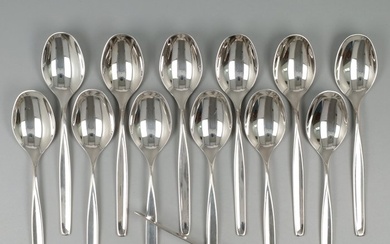 WMF, model Hamburg - Suikertang - Tea spoon (13) - .800 silver