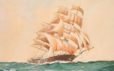 William Minshall Birchall (1884-1941), 'Romantic Sail', wate...