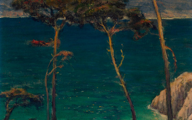 William Posey Silva (1859-1948) A Blue Bay (Carmel) 24 x...