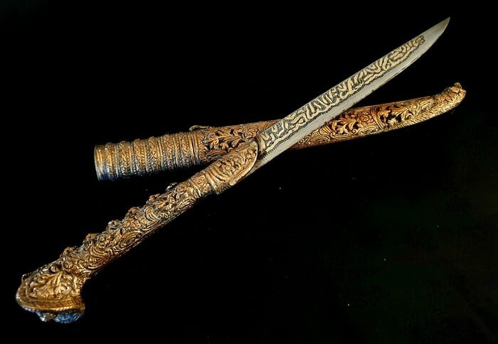 ottoman arabic oriental QURAN KURAN sword - yatagan bichaqs sword knife - ISLAMIC Ottoman Balkan greek Bulgarian Albania Turkish - bichaq