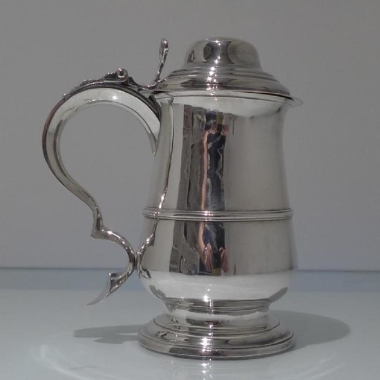 18th Century Antique George III Sterling Silver Tankard