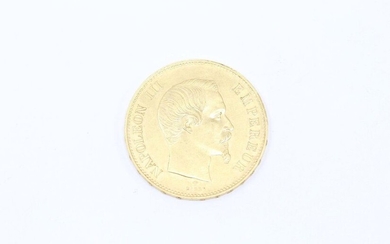 1 coin of 100 Francs Napoleon III bareheaded, Paris, 1857....