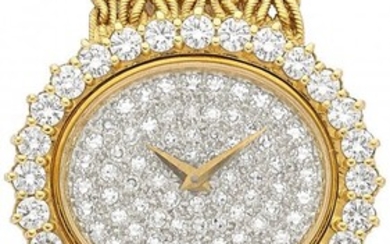 10056: Baume & Mercier Diamond, Gold Watch Case: 25 x