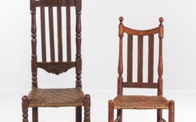 Two Bannister-back Side Chairs