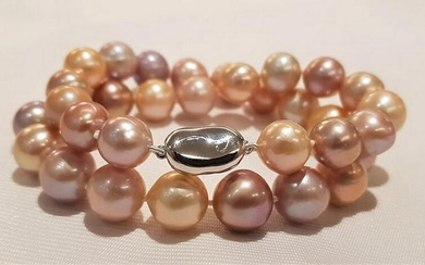 10x12mm Round Edison Pearls - Bracelet