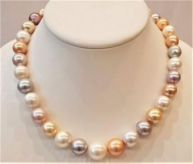 11x15mm Multi Edison Pearls - Necklace