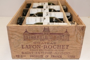 12 Btles Château Lafon Rochet 1985 4ème GCC Saint …