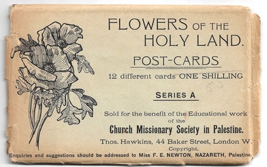 12 Illustrated Postcards Set - Flowers of the Holy Land
