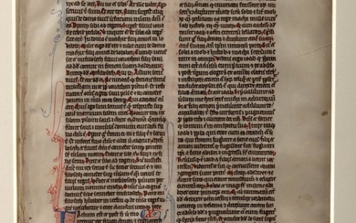 13th C. English Vellum Manuscript - Book of 2 Kings