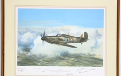 Geoff Nutkins, two 20th Century aviation prints depicting...