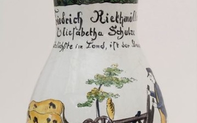 Hochzeitskrug / A wedding jug, wohl Durlach, um...