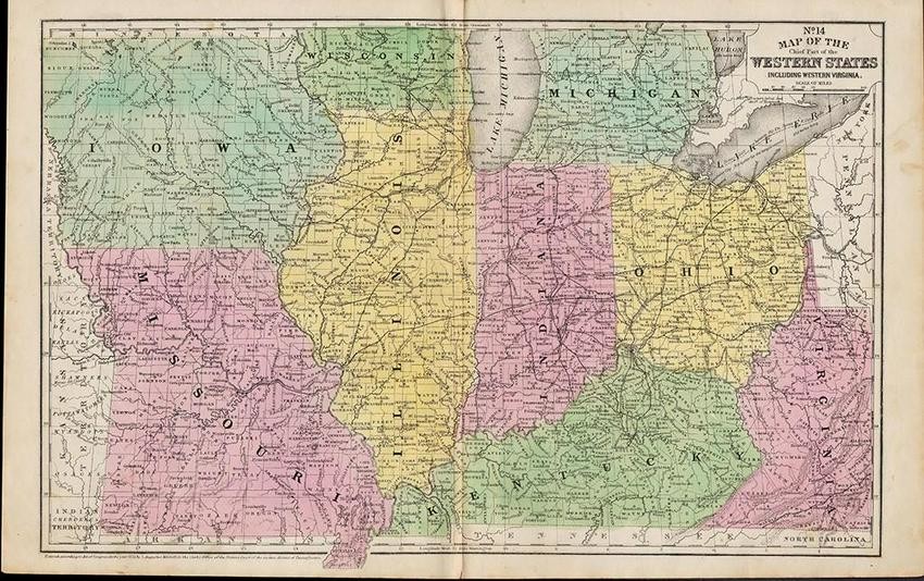 1852 - No. 14 Western States, Mitchell