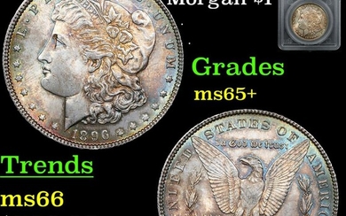 1896-p Morgan Dollar $1 Graded ms65+ By SEGS