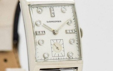 1950 Men's Vintage LONGINES 14K White Gold