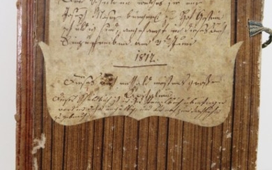 Schuldbuch, datiert 1817