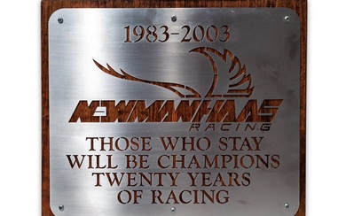 1983-2003 Newman/Haas Racing Sign