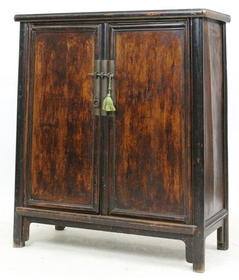 19th c Petite Chinese Tapered Cabinet