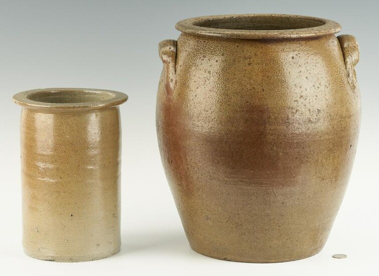 2 NC Stoneware Pottery Items, incl. Griffin Collection