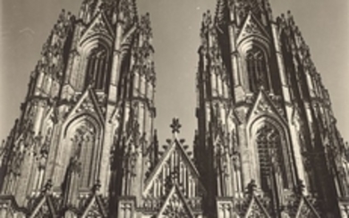 Karl Hugo Schmölz Grafertshofen 1917 – 1986 Lahnstein Cologne Cathedral. The three upper floors of the west facade.