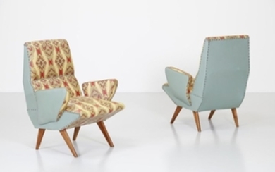 ZONCADA NINO (1898 1988) Pair of armchairs. . Cm 6…