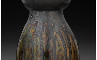 27056: George Ohr Glazed Earthenware Vase, circa 1900 M