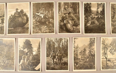 28 SS photo postcards 6th Mountain Division Nord in Karelia