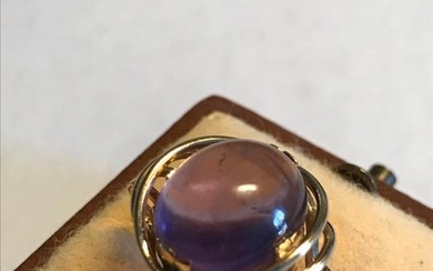 18 kt. Yellow gold - Ring - 7.00 ct Amethyst