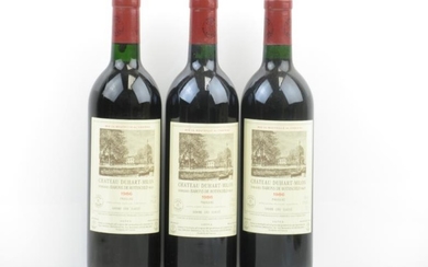 3 bottles of Chateau Duhart-Milon 1986 Pauillac (all in)...