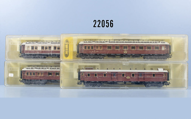 4 Trix H0 Orient Express Wagen, Z 0-1, in OVP, ...