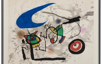 40056: Joan Miro (1893-1983) Pygmees sous la lune, 1972