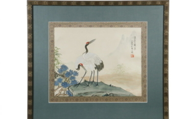 FRAMED CHINESE SCROLL
