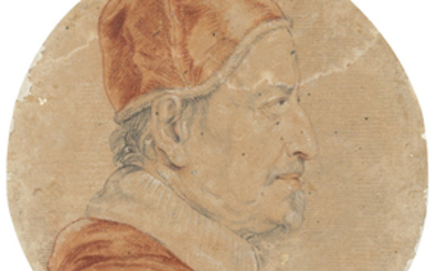 Attributed to Carlo Maratti (Camerano 1625-1713 Rome), Portrait of Pope Innocent XII in profile