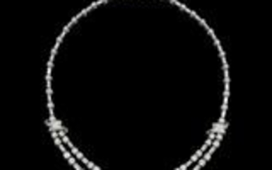 A diamond necklace total weight c. 12 ct