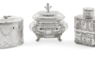 An English sterling silver tea caddy
