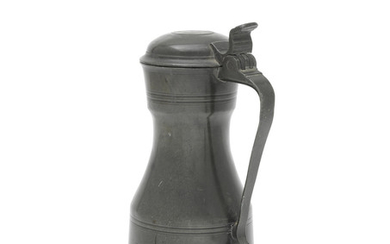 A George III pewter tappit hen, of Scots pint capacity, Scottish, circa 1790